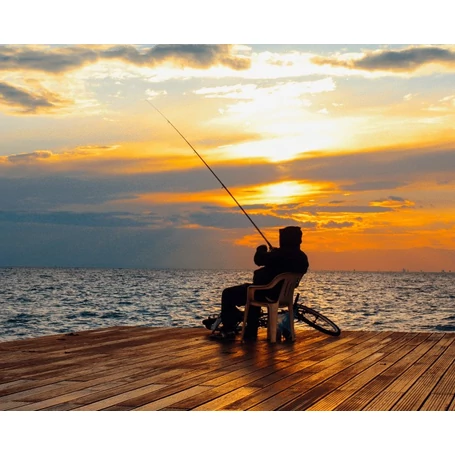 Teleszkópos 350cm hosszú horgászbot készlet orsóval és damillal