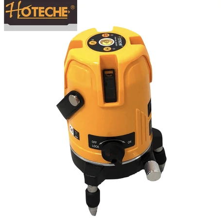 Hoteche önbeálló szintezőlézer, vonallézer, piros fényű, ajándék kiegészítőkkel