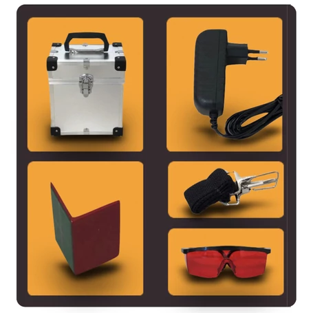 Hoteche önbeálló szintezőlézer, vonallézer, piros fényű, ajándék kiegészítőkkel