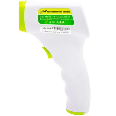 Digitális infravörös érintésmentes lázmérő és hőmérő pisztoly, JZK-601
