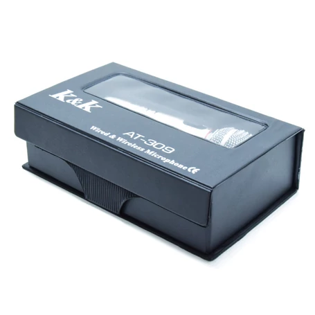 K&K Vezeték nélküli karaoke mikrofon, ezüst színű AT-309