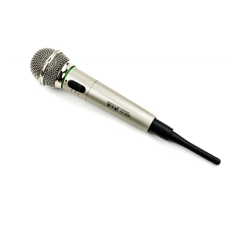 K&K Vezeték nélküli karaoke mikrofon, ezüst színű AT-309