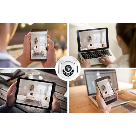 DuraWell biztonsági PTZ forgatható, dönthető kamera Wifi kapcsolattal