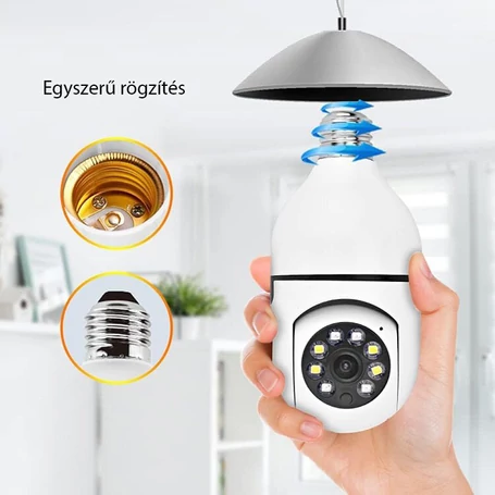 WiFi Smart IP panoráma kamera E27 foglalattal