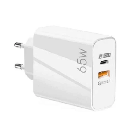 65W GaN Quickcharger, 5.0 USB, 33w USB-C gyorstöltő, keke-938