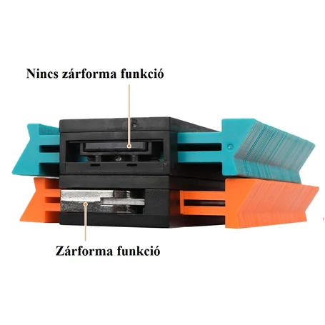 Kontúrozó, kontúrmérő, profilmásoló sablon beépített vonalzóval, 12 cm