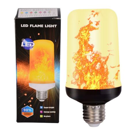 Lángokat imitáló energiatakarékos LED izzó E27 foglalattal