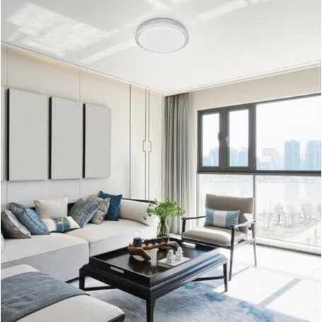 Elegáns, távirányítós mennyezeti LED lámpa állítható színhőmérséklettel, 24 – 36 W, 52 cm, fehér