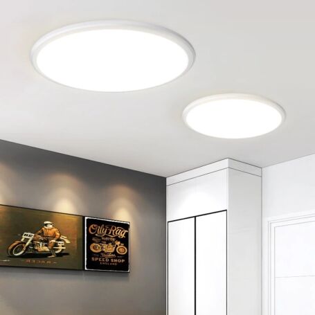 Energiatakarékos mennyezeti LED lámpa, 24W, 30cm, fehér karima