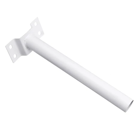 Fali acél tartókonzol és rögzítő készlet utcai és udvari napelemes lámpákhoz - fehér