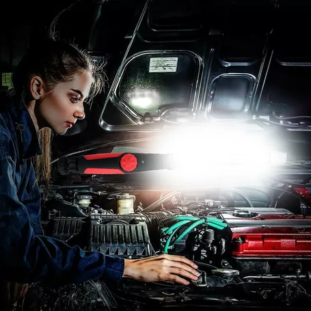 Állítható fényerejű forgatható-dönthető akkus mágneses szerelőlámpa