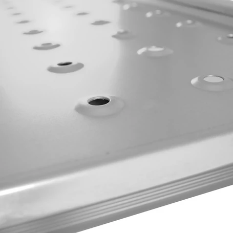 Két részes acél munkaállás, munkapad készlet összecsukható 4x3 fokos létrához