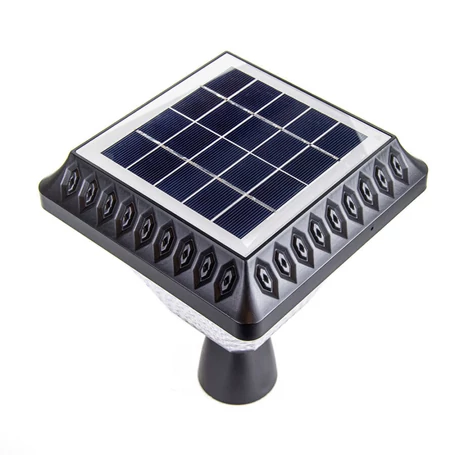 Nagy méretű kristály hatású napelemes kerti lámpa, földbe szúrható, 68 cm