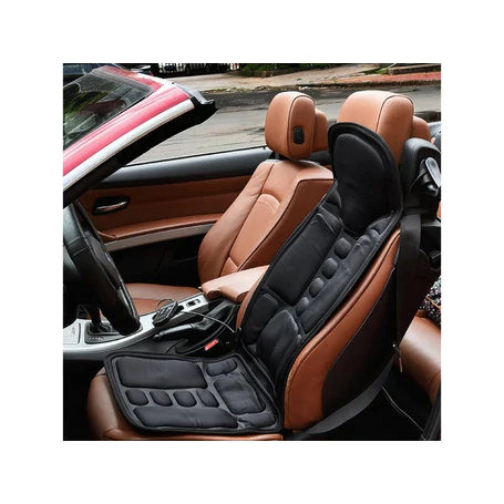 3 zónás fűthető masszázsmatrac távirányítóval otthoni vagy autós használatra