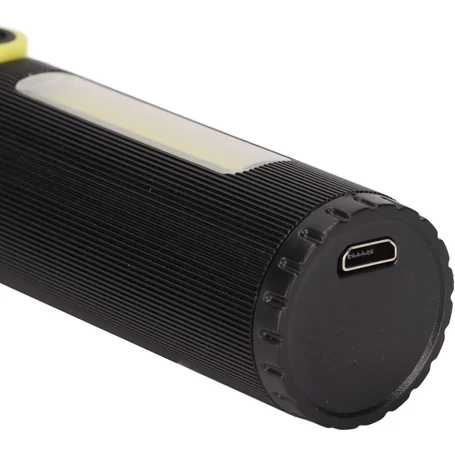 Midi Power Style COB LED extra fényerejű, közepes méretű többfunkciós zseblámpa műanyag dobozban