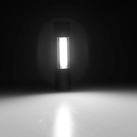Nagy fényerejű, multifunkciós mini COB LED zseblámpa, rúdlámpa, műanyag dobozban