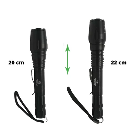 Power Style cseppálló nagy teljesítményű zoom zseblámpa készlet