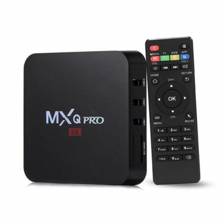 MXQ Pro Smart WiFi TV okosító Box 4K, Android 9.0 rendszer, 2 GB DDR3 RAM, 16 GB ROM