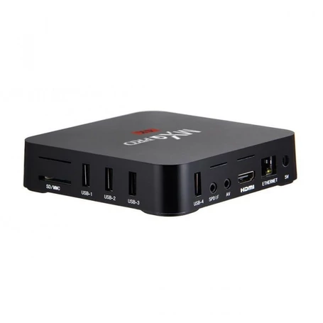 MXQ Pro Smart WiFi TV okosító Box 4K, Android 9.0 rendszer, 2 GB DDR3 RAM, 16 GB ROM