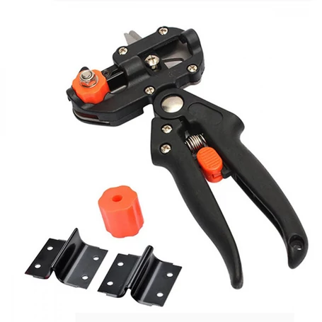 Oltóolló készlet oltáshoz és fametszéshez, cipzáras tokban