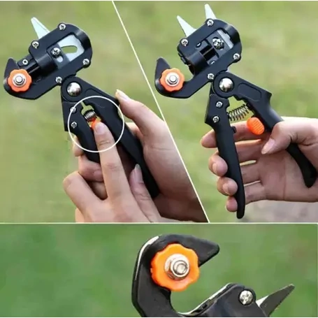 Oltóolló készlet oltáshoz és fametszéshez, cipzáras tokban