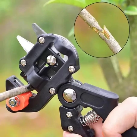 Oltóolló készlet oltáshoz és fametszéshez, cipzáras tokban