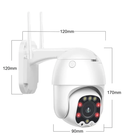 Kültéri távolról vezérelhető  WiFi PTZ biztonsági kamera