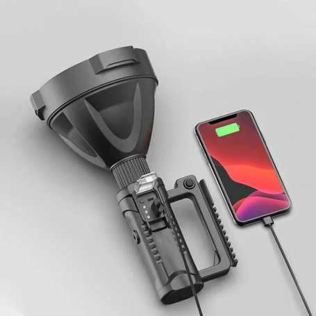 Értékcsökkent - Extra fényerejű, nagy teljesítményű, akkumulátoros multifunkcionális keresőlámpa állvánnyal, P90 L835