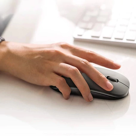 Akkumulátoros vezeték nélküli optikai egér, állítható dpi, RGB LED világítás, ezüst