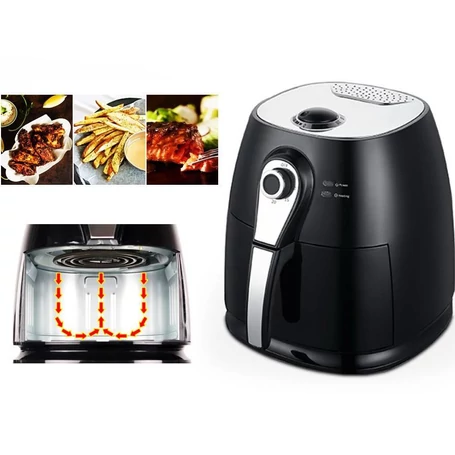 Royalty Line légkeveréses sütő, 3 literes 1400w, fekete