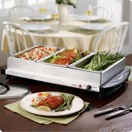 Royalty Line 3 részes svédasztalos kiszolgáló és melegentartó