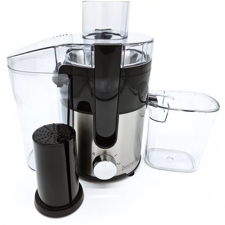 Royalty Line gyümölcscentrifuga, 600w, fekete, inox