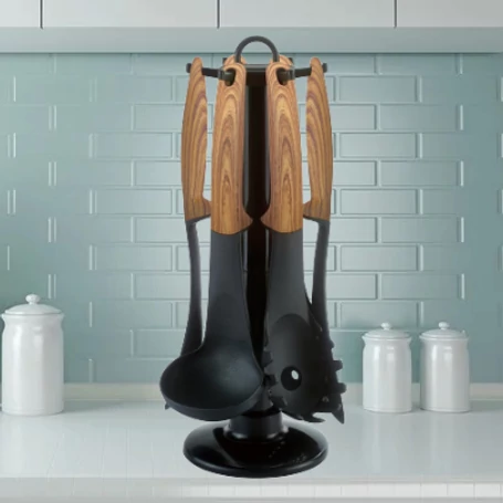 Royalty Line 7 részes konyhai tálalóeszköz készlet tartóállvánnyal