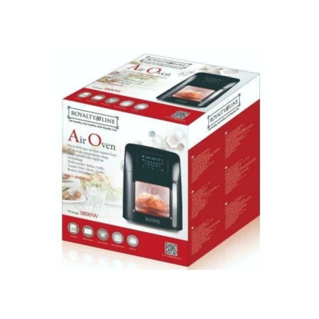 Royalty Line légkeveréses sütő digitális vezérlőpanellel 1800W, 11 l-es kapacitás