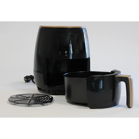 Air Fryer, olaj nélküli fritőz, meleglevegős sütő digitális kijelzővel - 6 l