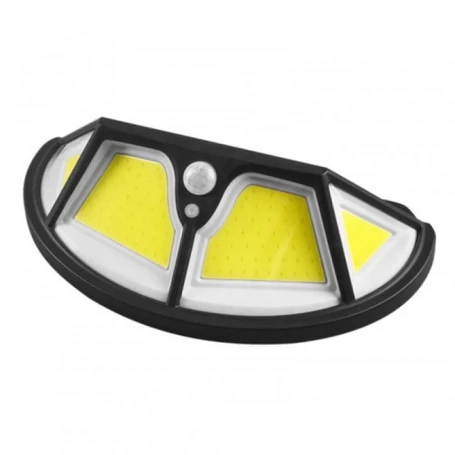 Mozgásérzékelős, 122 LED-es napelemes lámpa széles vetítési szöggel