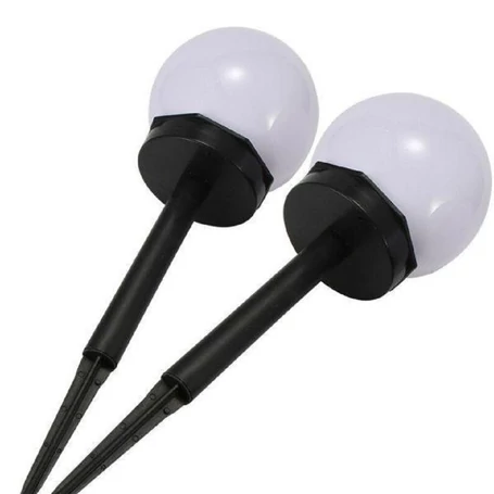 Napelemes, leszúrható szolár lámpa készlet, fekete, 3 db