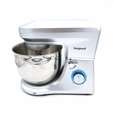 Vospeed konyhai robotgép, tésztadagasztógép, 6L, 1500W, SM-1507X, ezüst