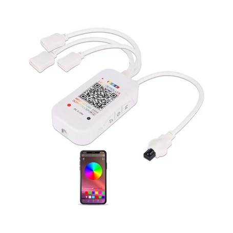 Smart RGB LED szalag készlet bluetooth és wifi kapcsolattal, távirányítóval, 15 méter