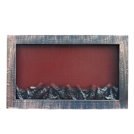 Vezeték nélküli elemes LED kandalló dekorvilágítás lánghatással, USB kábellel, 61 x 38 x 11 cm