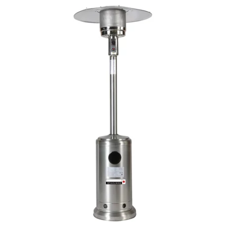 Stahlman gáz kültéri hősugárzó, 6,8-14 kW, inox rozsdamentes acél teraszfűtés- ST-366