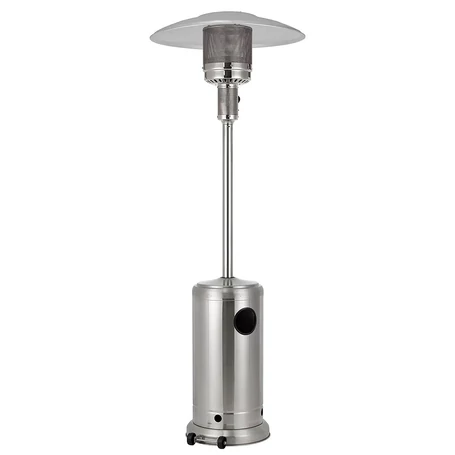 Stahlman gáz kültéri hősugárzó, 6,8-14 kW, inox rozsdamentes acél teraszfűtés- ST-366