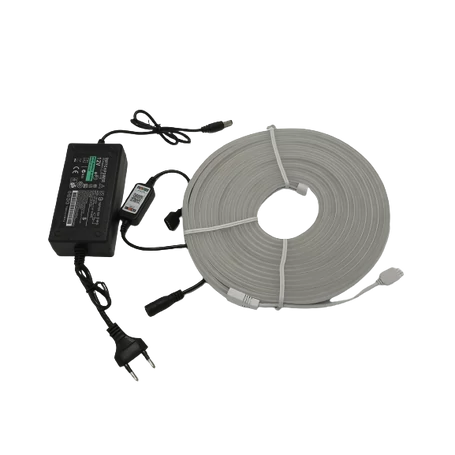 Okostelefonról bluetooth kapcsolaton vezérelhető, homogén borítású szilikon LED szalag, 5 méter