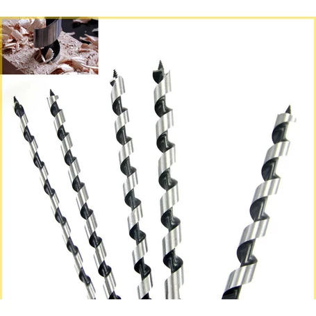 6 db-os fúrószár készlet fához, fa dobozban - 40 cm