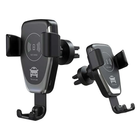 Autós telefontartó vezeték nélküli gyorstöltővel