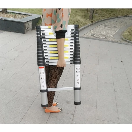 Teleszkópos alumínium létra 3,8 m - könnyen hordozható