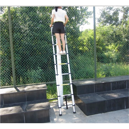 Teleszkópos alumínium létra 3,8 m - könnyen hordozható