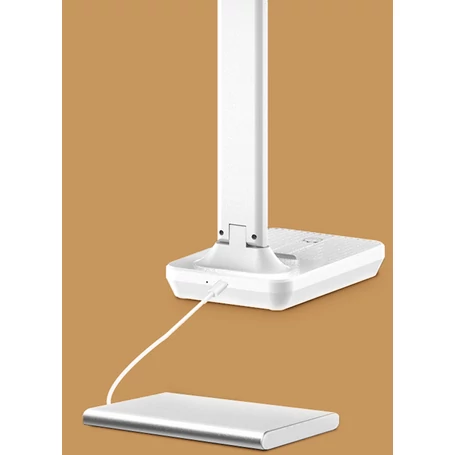 Akkumulátoros multifunkciós szemkímélő asztali LED lámpa bőr hatású felülettel