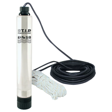 T.I.P. mélykútszivattyú, 3300 liter/óra, 60m,  800W, AJ 4 PLUS 55/50