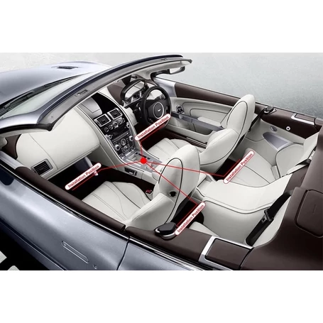 Univerzális autós USB LED lábtér világítás, otthoni hangulatvilágítás készlet, távirányítóval